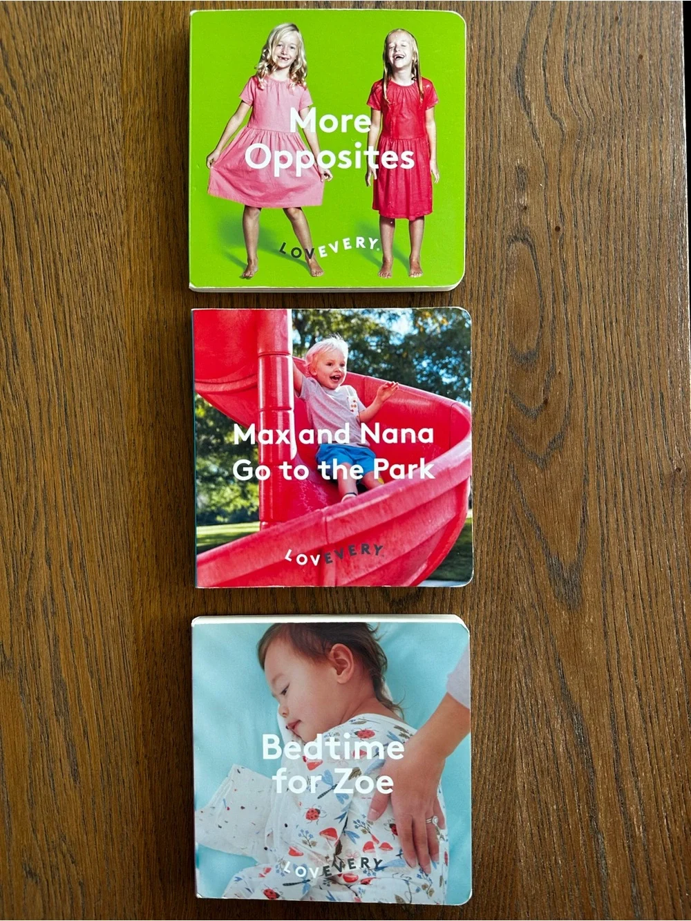 LOVEVERY Bundle Books More Opposites Bedtime for Zoe Max and Nana Go to the Park